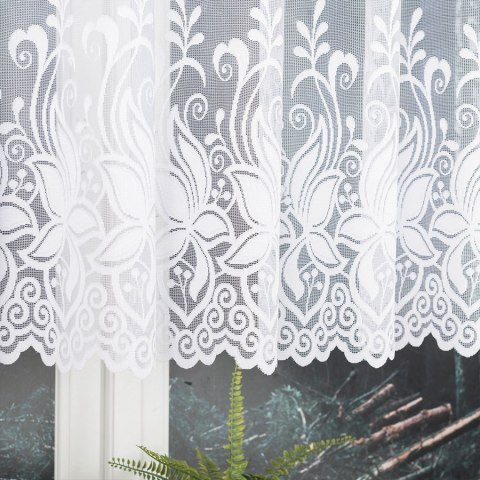 JOANNA Firanka żakardowa gotowa,160x400cm, kolor biały 018227