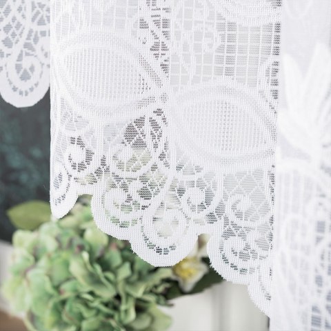 JOWITA Firanka żakardowa gotowa, pasowa, 160x300cm, kolor biały 018960