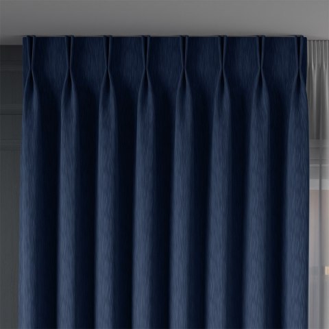 LISA Tkanina na zasłony, wys. 300cm, kolor 021 granatowy 004150