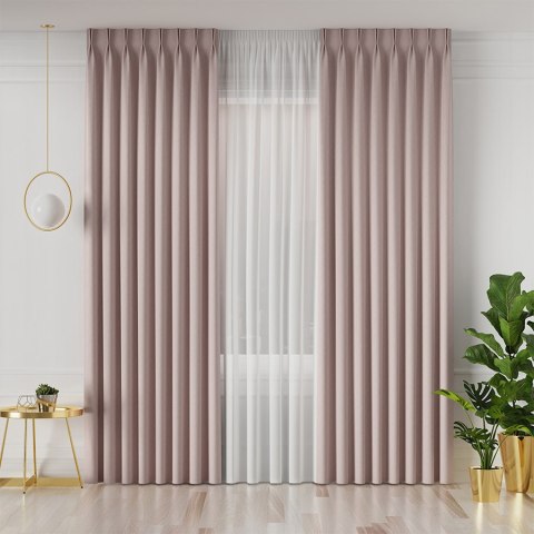 LISA Tkanina na zasłony, wys. 300cm, kolor 010 pudrowy różowy 004150