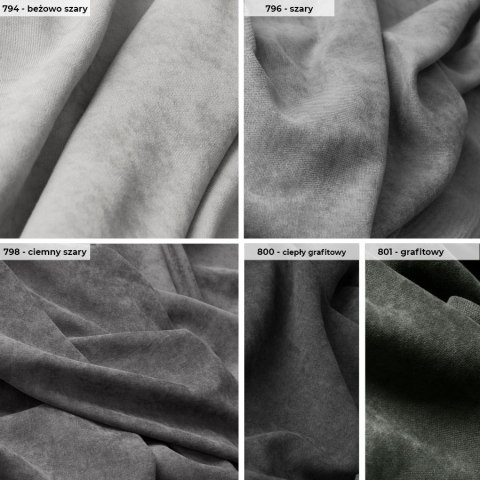 MILAS Tkanina na zasłony, wysokość 290cm, kolor 796 szary MILAS0/000/796/000290/1