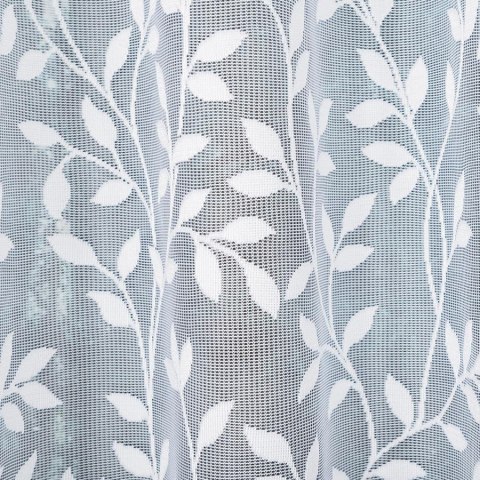 Zazdrostka żakardowa ze wzorem po całości, wys. 50cm, kolor biały 023058