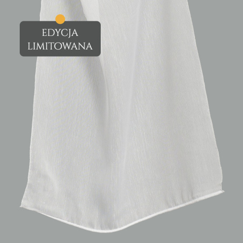 Firanka fantazyjna z ołowianką, wys. 300cm, kolor biały 318331