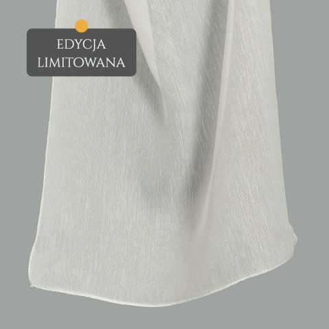 Firanka fantazyjna z ołowianką, wys. 300cm, kolor kremowy 318331