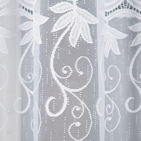 Firanka żakardowa, pasowa, wys. 170cm, kolor biały 018960