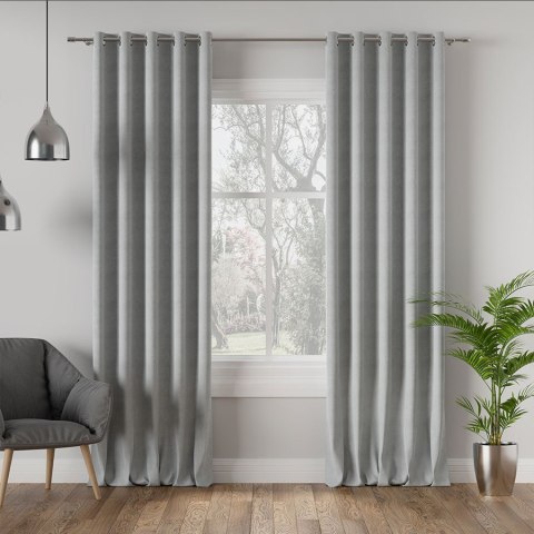 MILAS Tkanina na zasłony, wys.290cm, kolor 792 chłodny szary MILAS0/000/792/000290/1