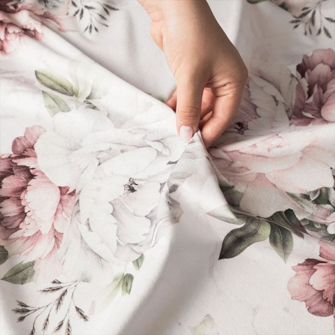 PEONI Tkanina na zasłony VELVET, szer.140cm, kolor jasny różowy D00070