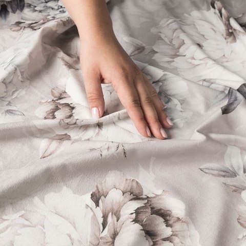 PEONI Tkanina na zasłony VELVET, szer.140cm, kolor beżowy D00070