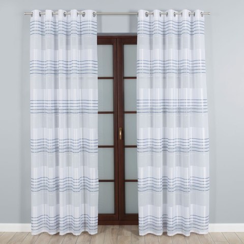 Tkanina dekoracyjna, granatowe pasy po całości szer.150cm 433000/000/001/150000/1