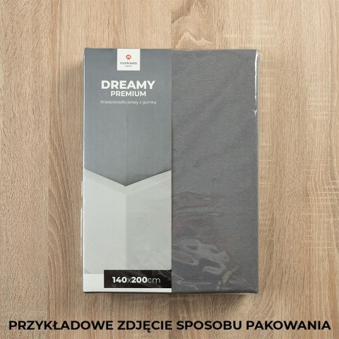 DREAMY PREMIUM Prześcieradło jersey z gumką, 160x200cm, kolor beżowy 100033/JEG/005/160200/1