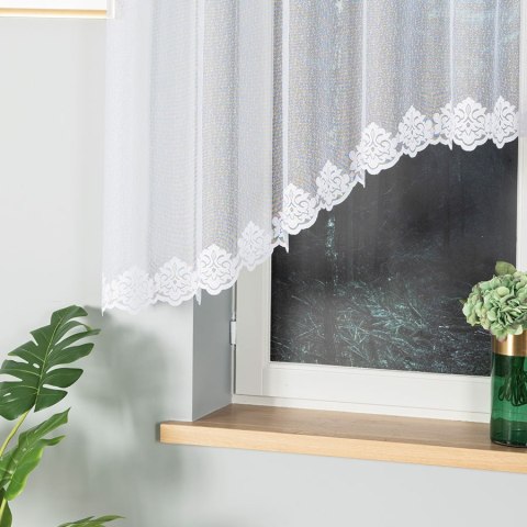 ŻAKLINA Firanka żakardowa gotowa, 140x300cm, kolor biały 023405