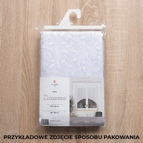 ŻAKLINA Firanka żakardowa gotowa, 140x300cm, kolor biały 023405