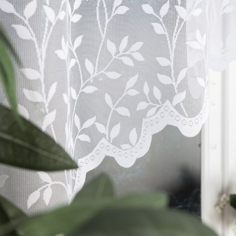 ZUZANNA Firanka żakardowa gotowa ze wzorem po całości, 130x250cm, kolor biały 023058/FBL/001/250130/1