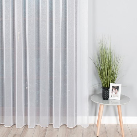 Firanka fantazyjna na markizecie z ołowianką, wys. 250cm, kolor biały 000433/OLO/001/000250/1