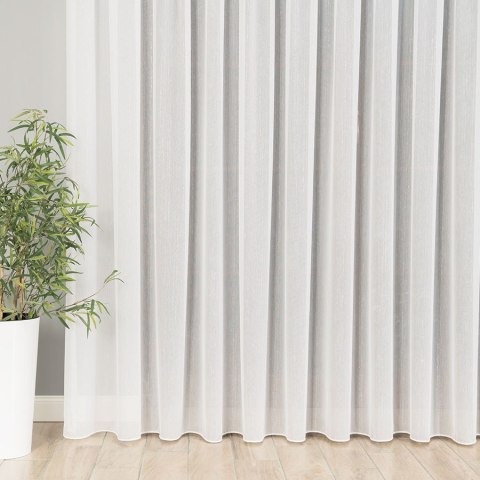 Firanka fantazyjna z ołowianką, wys. 300cm, kolor biały ze złotą nitką 318461/OLO/001/000300/1