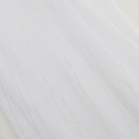 Firanka fantazyjna z ołowianką, wys. 300cm, kolor biały ze złotą nitką 318461/OLO/001/000300/1
