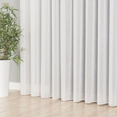 Firanka fantazyjna z ołowianką, wys. 300cm, kolor biały ze złotą nitką 318461/OLO/001/000300/1