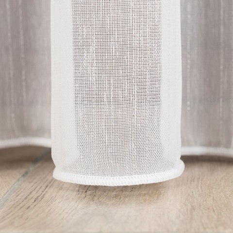 Firanka fantazyjna z ołowianką, wys. 300cm, kolor biały ze srebrną nitką 318461/OLO/002/000300/1