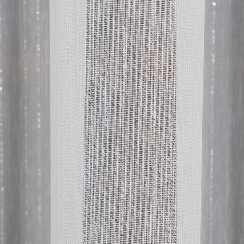 Firanka fantazyjna z ołowianką, wys. 300cm, kolor biały ze srebrną nitką 318461/OLO/002/000300/1