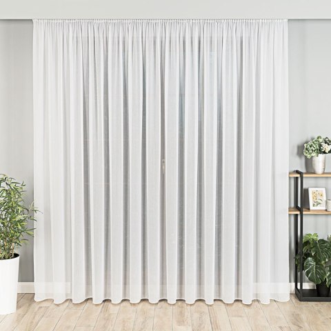 Firanka fantazyjna z ołowianką, wys. 300cm, kolor biały z neonową nitką 318461/OLO/003/000300/1