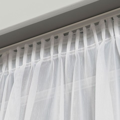 Firanka fantazyjna z ołowianką, wys. 300cm, kolor biały z neonową nitką 318461/OLO/003/000300/1