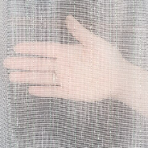 Firanka fantazyjna z ołowianką, wys. 300cm, kolor biały z neonową nitką 318461/OLO/003/000300/1