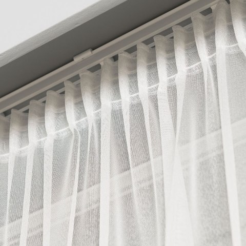 Firanka z aplikacją na markizecie, pasowa, wys. 280cm, kolor kremowy 008897/433/012/000280/1