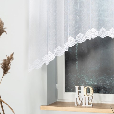 ŻAKLINA Firanka żakardowa gotowa, 130x250cm, kolor biały 023405