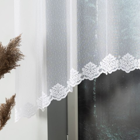 ŻAKLINA Firanka żakardowa gotowa, 130x250cm, kolor biały 023405
