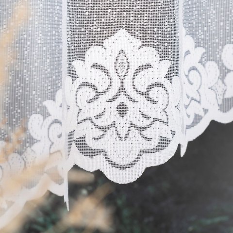 ŻAKLINA Firanka żakardowa gotowa, 160x400cm, kolor biały 023405