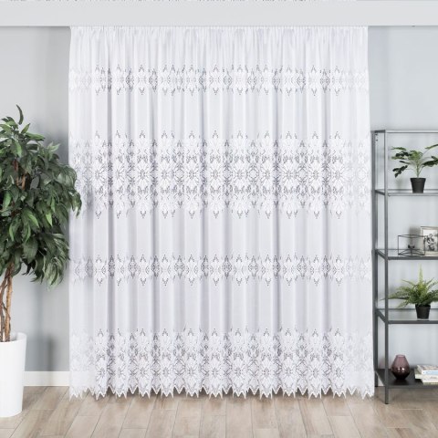 Firanka żakardowa, wys. 250cm, kolor biały 181040/000/001/000250/1