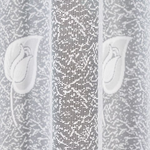 Firanka żakardowa ze wzorem po całości, wys. 180cm, kolor biały 023097