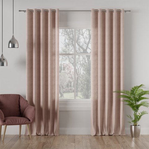 MILAS Tkanina na zasłony, wys. 290cm, kolor 359 pastelowy łososiowy MILAS0/000/359/000290/1