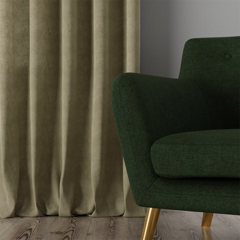 MILAS Tkanina na zasłony, wys. 290cm, kolor 364 ciemny szarozielony MILAS0/000/364/000290/1