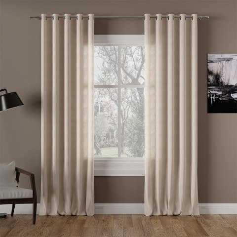 MILAS Tkanina na zasłony, wys. 290cm, kolor 374 jasny ciepły beżowy MILAS0/000/374/000290/1