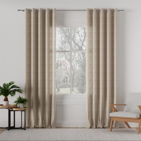 MILAS Tkanina na zasłony, wys. 290cm, kolor 375 szarobeżowy MILAS0/000/375/000290/1