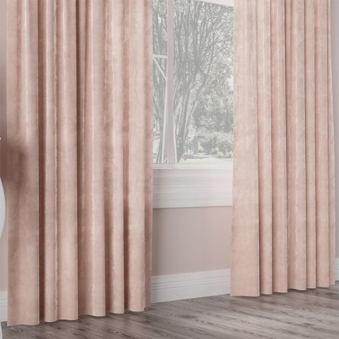 VELVI Tkanina na zasłony, wys. 300cm, kolor 004 pudrowy różowy VELVI0/TDP/004/000300/1