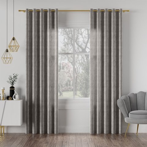 VELVI Tkanina na zasłony, wys. 300cm, kolor 005 jasny szary VELVI0/TDP/005/000300/1