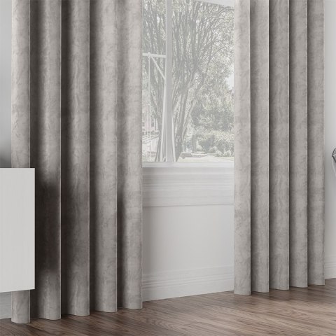 VELVI Tkanina na zasłony, wys. 300cm, kolor 005 jasny szary VELVI0/TDP/005/000300/1
