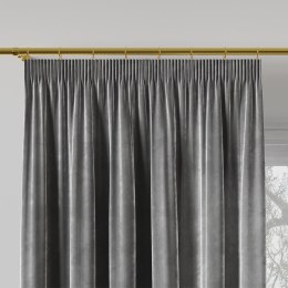 VELVI Tkanina na zasłony, wys. 300cm, kolor 006 ciemny szary; antracytowy VELVI0/TDP/006/000300/1