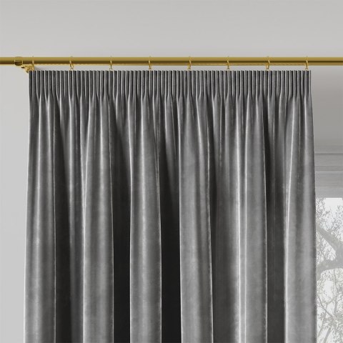 VELVI Tkanina na zasłony, wys. 300cm, kolor 006 ciemny szary; antracytowy VELVI0/TDP/006/000300/1