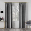 VELVI Tkanina na zasłony, wys. 300cm, kolor 006 ciemny szary; antracytowy VELVI0/TDP/006/000300/1