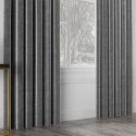 VELVI Tkanina na zasłony, wys. 300cm, kolor 006 ciemny szary; antracytowy VELVI0/TDP/006/000300/1