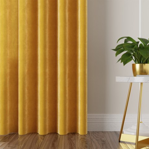 VELVI Tkanina na zasłony, wys. 300cm, kolor 009 żółty VELVI0/TDP/009/000300/1