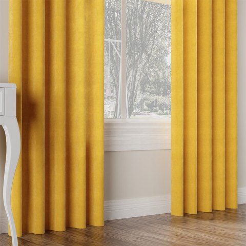 VELVI Tkanina na zasłony, wys. 300cm, kolor 009 żółty VELVI0/TDP/009/000300/1