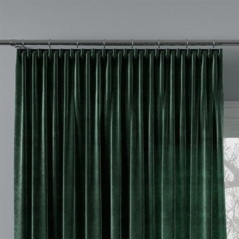 VELVI Tkanina na zasłony, wys. 300cm, kolor 010 ciemny zielony; butelkowy VELVI0/TDP/010/000300/1