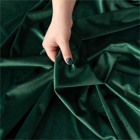 VELVI Tkanina na zasłony, wys. 300cm, kolor 010 ciemny zielony; butelkowy VELVI0/TDP/010/000300/1