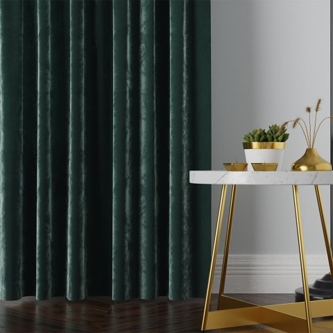 VELVI Tkanina na zasłony, wys. 300cm, kolor 012 szmaragdowy zielony VELVI0/TDP/012/000300/1