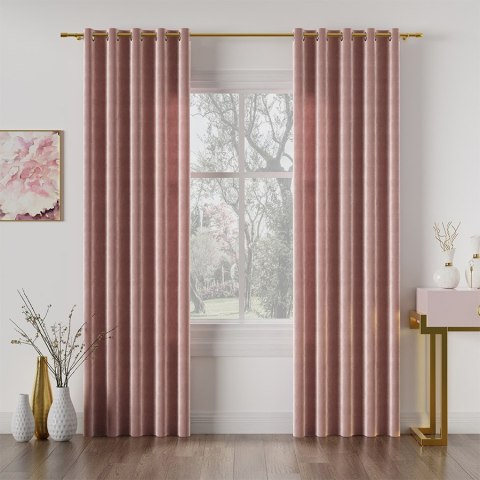 VELVI Tkanina na zasłony, wys. 300cm, kolor 013 ciemny pudrowy różowy VELVI0/TDP/013/000300/1