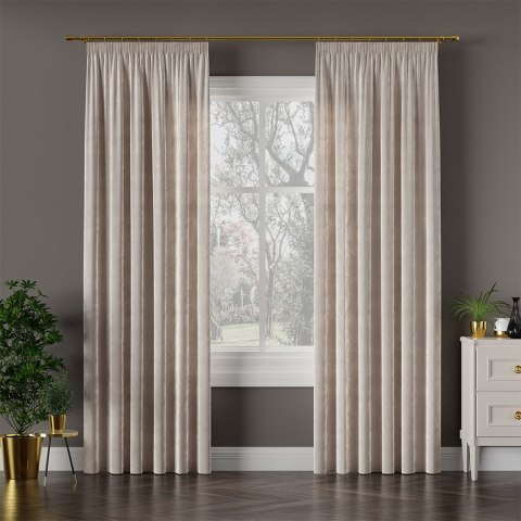 VELVI Tkanina na zasłony, wys. 300cm, kolor 018 ciepły jasny szary VELVI0/TDP/018/000300/1